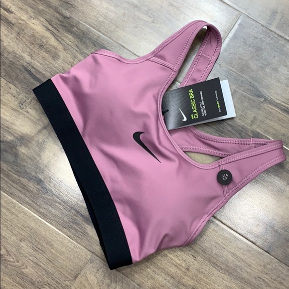 NIKE CLASSIC BRA Classic Style with DRY FIT Techno - Picture 13 of 13